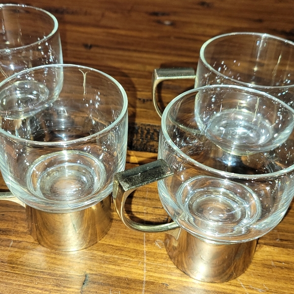 SET OF 4 VINTAGE BRANDY GLASSES. - Picture 4 of 6